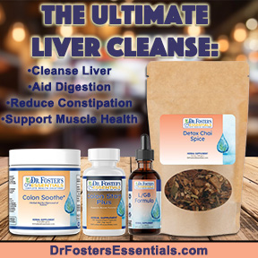 Dr. Foster's Essentials Herbal Liver Cleanse with extra strength colon cleanse herbs